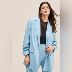 Mango flowy suit blazer